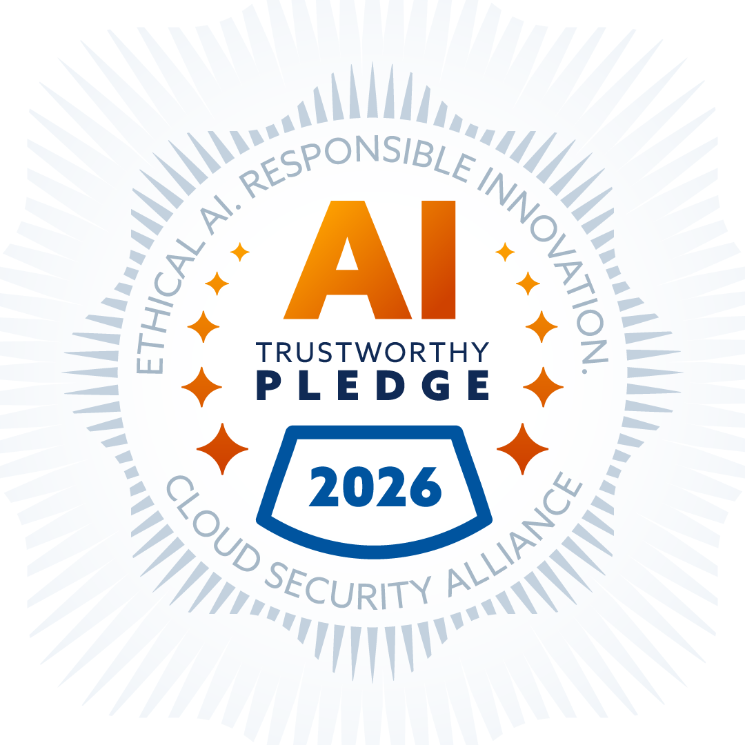 Cloud Security Alliance AI Trustworthy Pledge 2026 badge